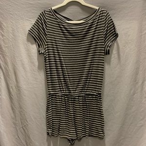 BDG Charcoal grey striped romper